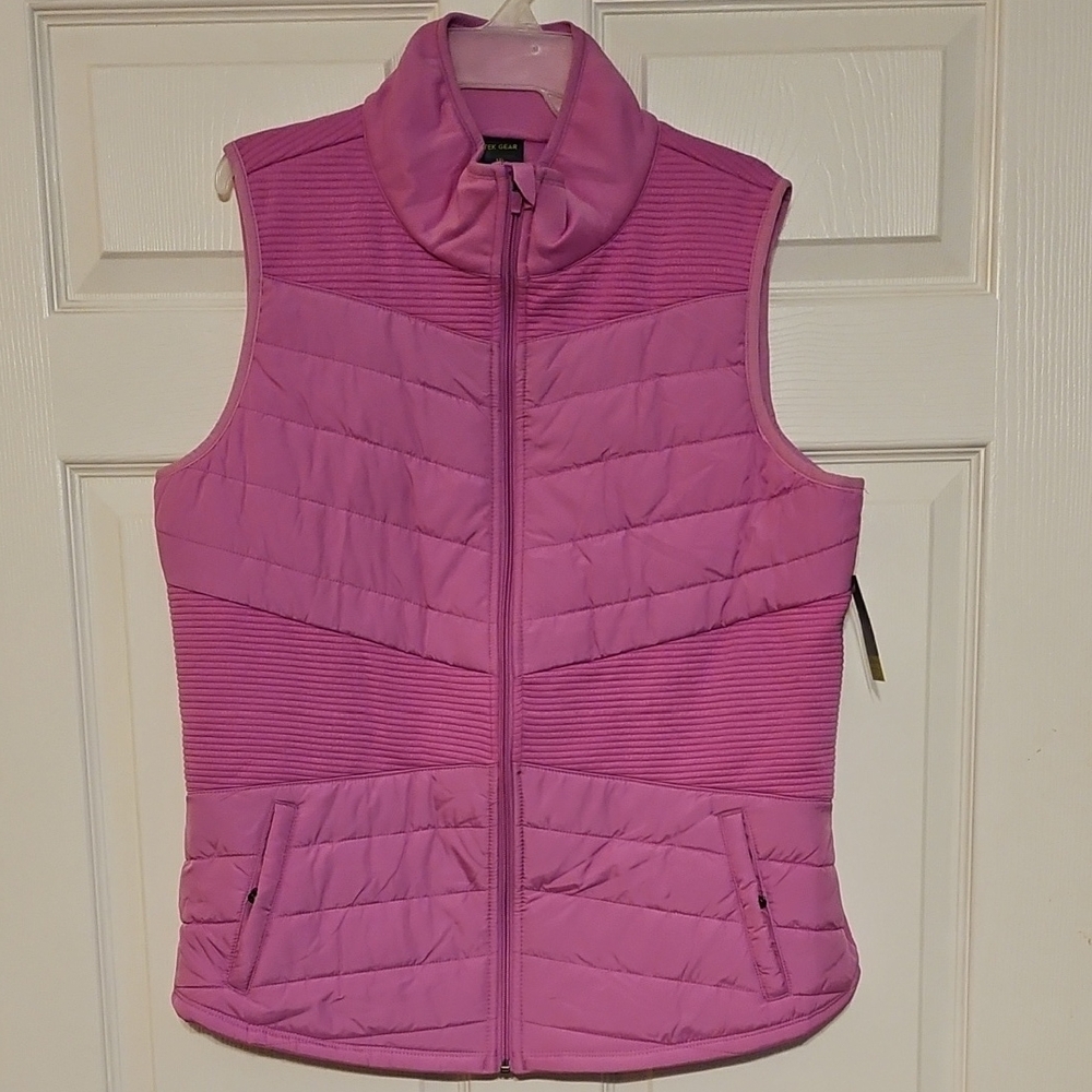 Tek Gear Women's Pink Lilac Quilted Vest NWT